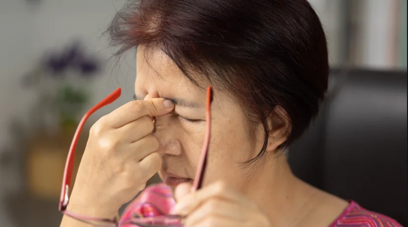 Dry eyes getting worse as you are getting older.